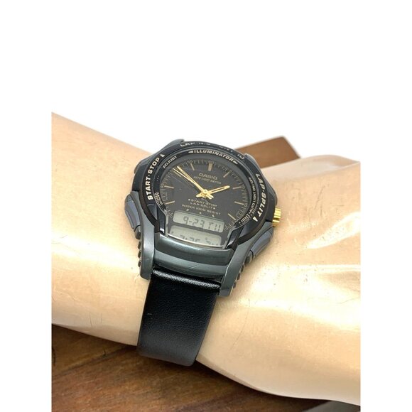 Casio Men's Watch WS300 Illuminator Quartz Digital Black Resin Sport 2329 - Picture 5 of 14